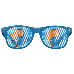 Lunettes De Fête Retro Caricature de poisson Yin Yang