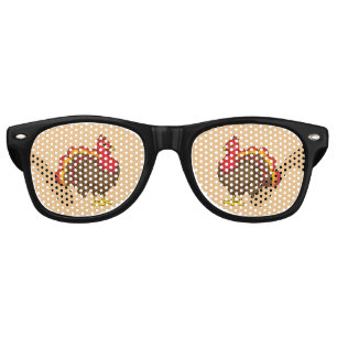 Lunettes De Fête Retro Caricature mignonne Turquie