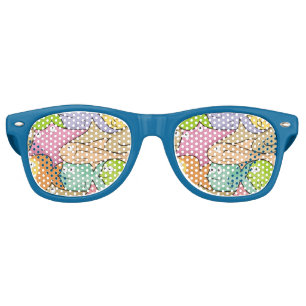 Lunettes De Fête Retro Caricature sur les poissons