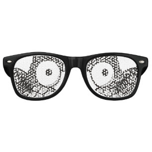 Lunettes De Fête Retro Carton de Owl Eyes