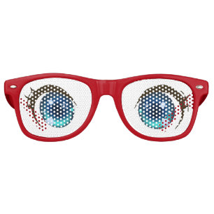 Lunettes De Fête Retro Carton Open Round Eyes