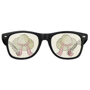 Lunettes De Fête Retro Casquette de paille jaune