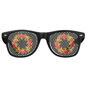 Lunettes De Fête Retro Cercle CHAUD