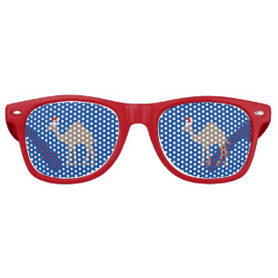 Lunettes De Fête Retro Chameau de Noël mignon