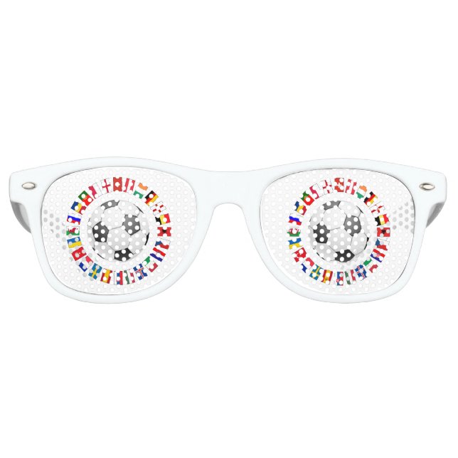 Lunettes De Fête Retro Championnat d'Europe de football 2016 (Devant)