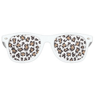 Lunettes De Fête Retro Charmant Élégante Léopards Motifs naturels