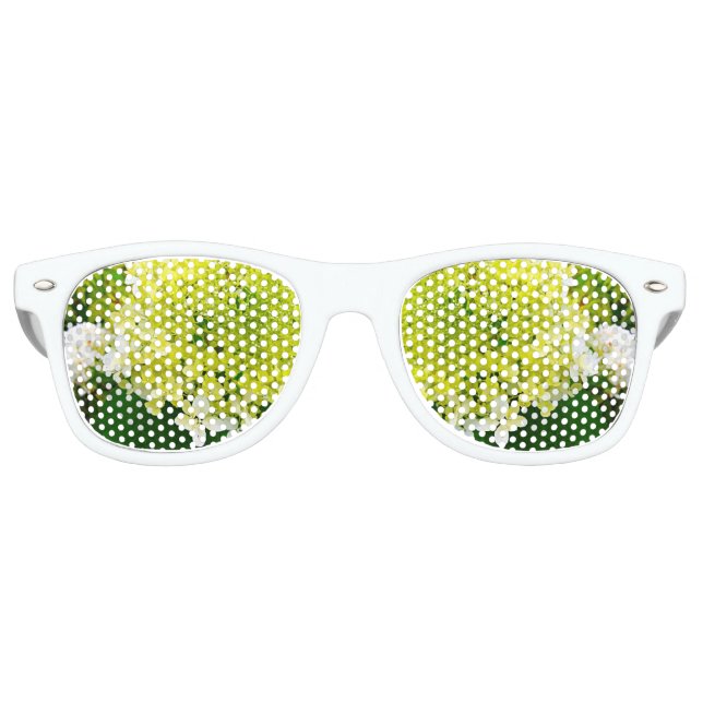 Lunettes De Fête Retro Chartreuse Vert, Hydrangea Limelight, (Devant)