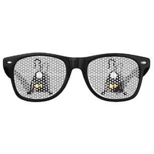 Lunettes De Fête Retro Chat à l'envers Personnage de dessin animé drôle