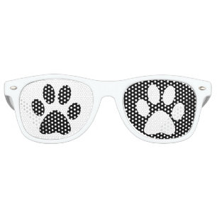 Lunettes De Fête Retro Chat noir et blanc