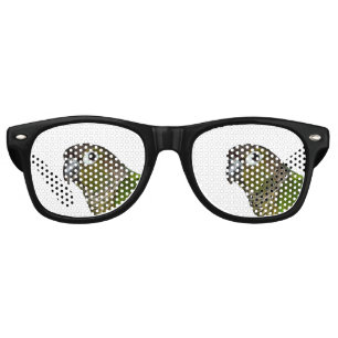 Lunettes De Fête Retro Cheeked vert Conure