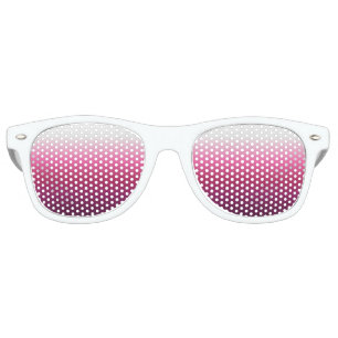 Lunettes De Fête Retro chic abstrait magenta burgundy maroon ombre