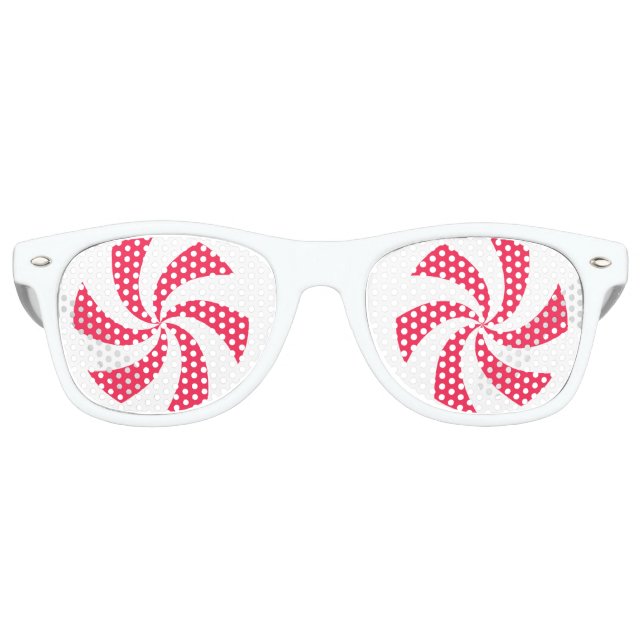 Lunettes De Fête Retro Christmas Peppermint  (Devant)