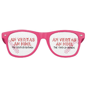 Lunettes De Fête Retro Citation de vérité latine