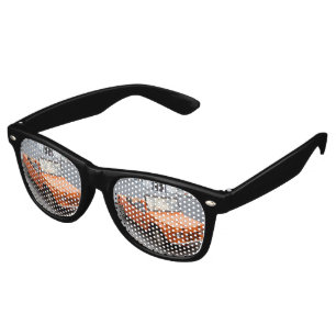 Lunettes De Fête Retro Citroen orange Mehari