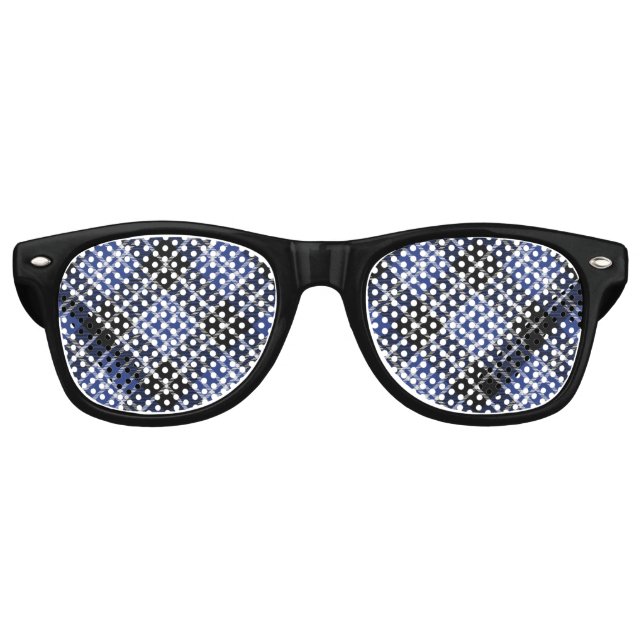 Lunettes De Fête Retro Clan Clark Tartan (Devant)