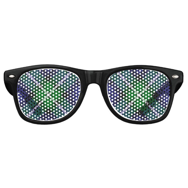 Lunettes De Fête Retro Clan Forbes Tartan (Devant)