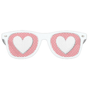 Lunettes De Fête Retro Cœur Gonflé