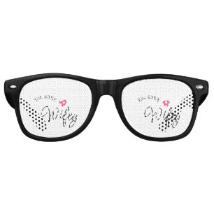 Lunettes De Fête Retro Cœur rouge de femme mariée année future femme sain