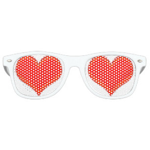 Lunettes De Fête Retro Coeurs, dans l'amour