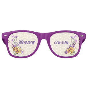 Lunettes De Fête Retro Collection Jardin de Printemps Crème