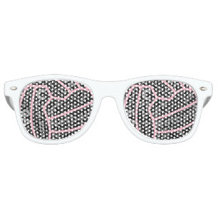 Lunettes De Fête Retro Conception de thème de boule de positions de