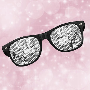 Lunettes De Fête Retro Conte de fée de la Hood Rouge Loup Noir Blanc