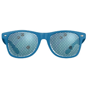 Lunettes De Fête Retro Cool Blue Bowling Ball Party Shades