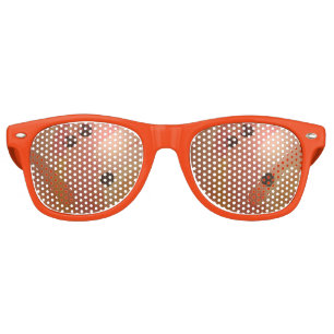 Lunettes De Fête Retro Cool Orange Bowling Ball Party Shades