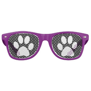 Lunettes De Fête Retro Copies de pattes de chienchien