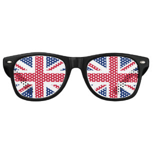Lunettes De Fête Retro Coronation du roi Charles III, drapeau britannique