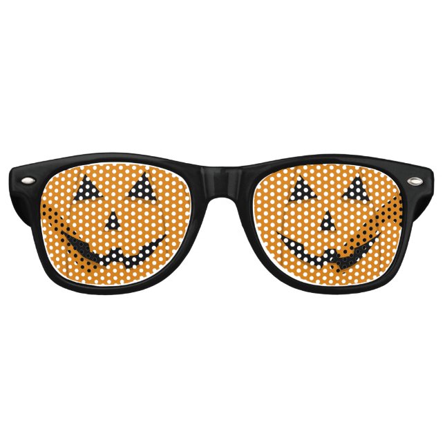 Lunettes De Fête Retro Costume de fête d'Halloween Jack-O-Lantern (Devant)