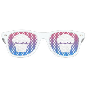 Lunettes De Fête Retro coucher de soleil de cupcake