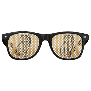 Lunettes De Fête Retro Couleur du symbole du hibou