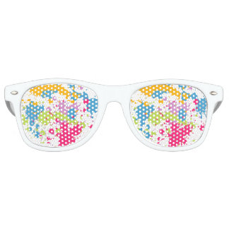 Lunettes De Fête Retro Couleurs de la partie Paint Splatter