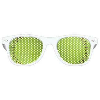 Lunettes De Fête Retro Couleurs de soirée softball
