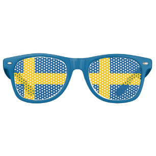 Lunettes De Fête Retro Coussins de Parti & Suède / Drapeau suédois