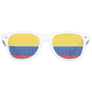 Lunettes De Fête Retro Coussins du drapeau de la Colombie