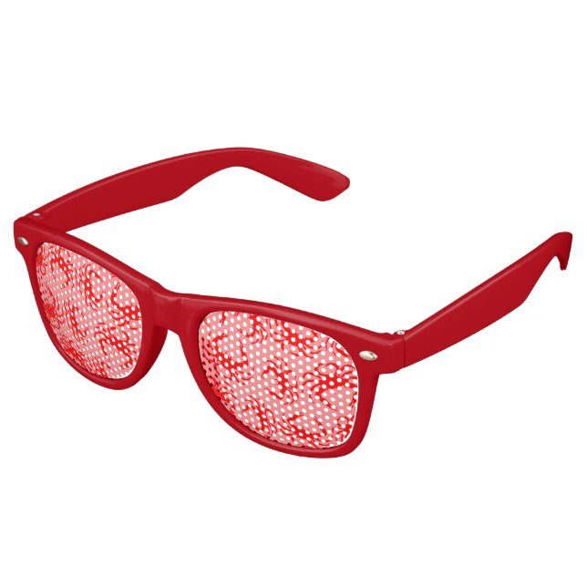Lunettes De Fête Retro Crabes rouges (Angulaire)