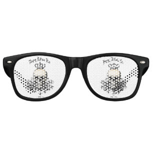 Lunettes De Fête Retro Crâne et couronne Vintage d'Halloween moderne