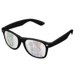 Lunettes De Fête Retro Crânes crayon couleur IT8 Couleur Oeil