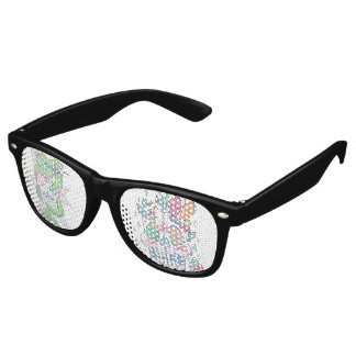 Lunettes De Fête Retro Crânes crayon couleur IT8 Couleur Oeil