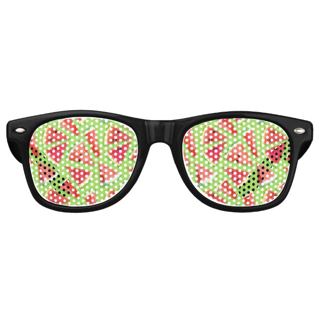 Lunettes De Fête Retro Création de Motif de pastèque 3 (Devant)