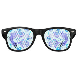 Lunettes De Fête Retro Créature de la fée mauve de sirène