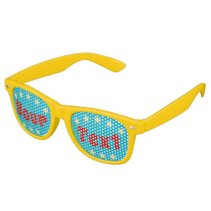 Lunettes De Fête Retro Créer des nuances de soleil de Cool de texte perso