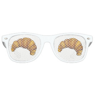 Lunettes De Fête Retro Crescent Roll Butte Français Croissant Pâtisserie