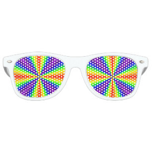 Lunettes De Fête Retro Croix Arc-en-ciel
