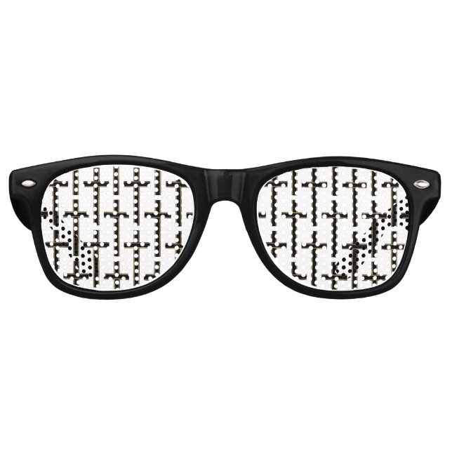 Lunettes De Fête Retro Croix chrétienne (Devant)