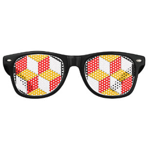 Lunettes De Fête Retro cubes 3d