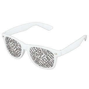 Lunettes De Fête Retro CULTE de MODE de MODE DE VIE - noir