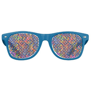 Lunettes De Fête Retro Cute chakra coloré motif couvercle de chakra